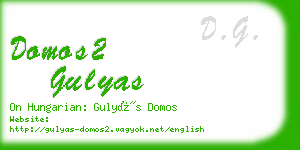 domos2 gulyas business card